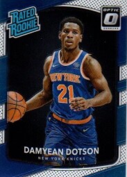 2017-18 Panini Donruss Optic Rated Rookie #166 Damyean Dotson - Knicks